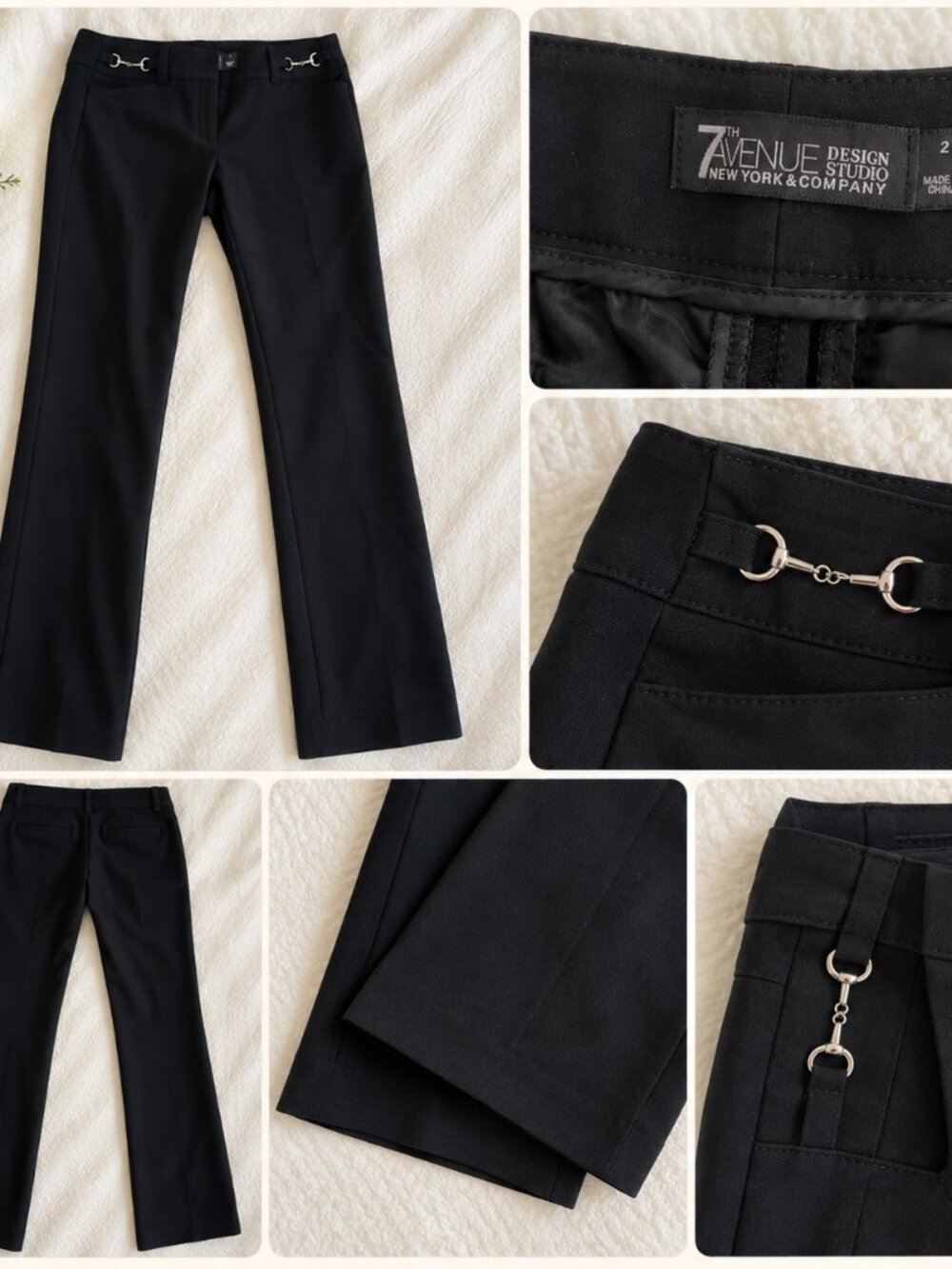 New York & Company Women's Black Trousers